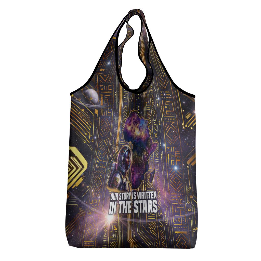 Afrofuturism Legacy Beyond Grocery Bag African Astronaut Galaxy Mask