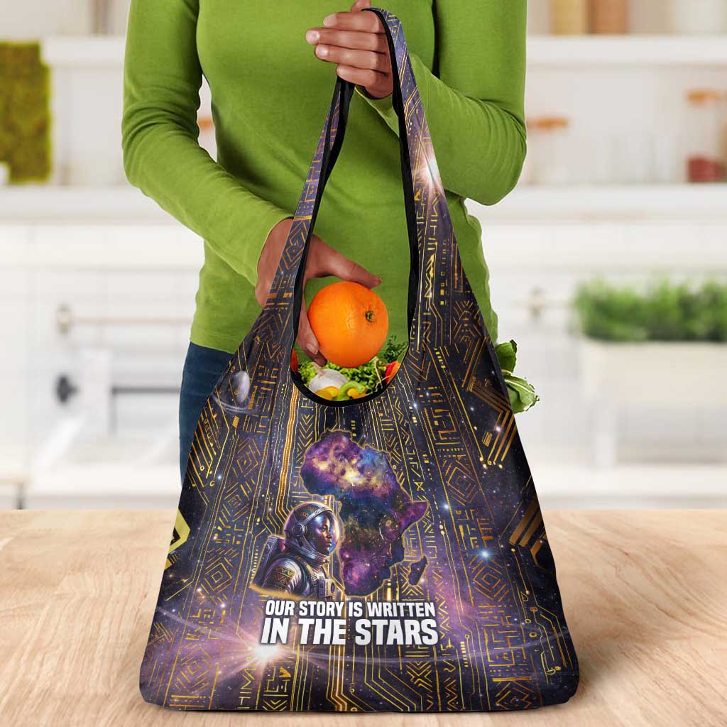 Afrofuturism Legacy Beyond Grocery Bag African Astronaut Galaxy Mask