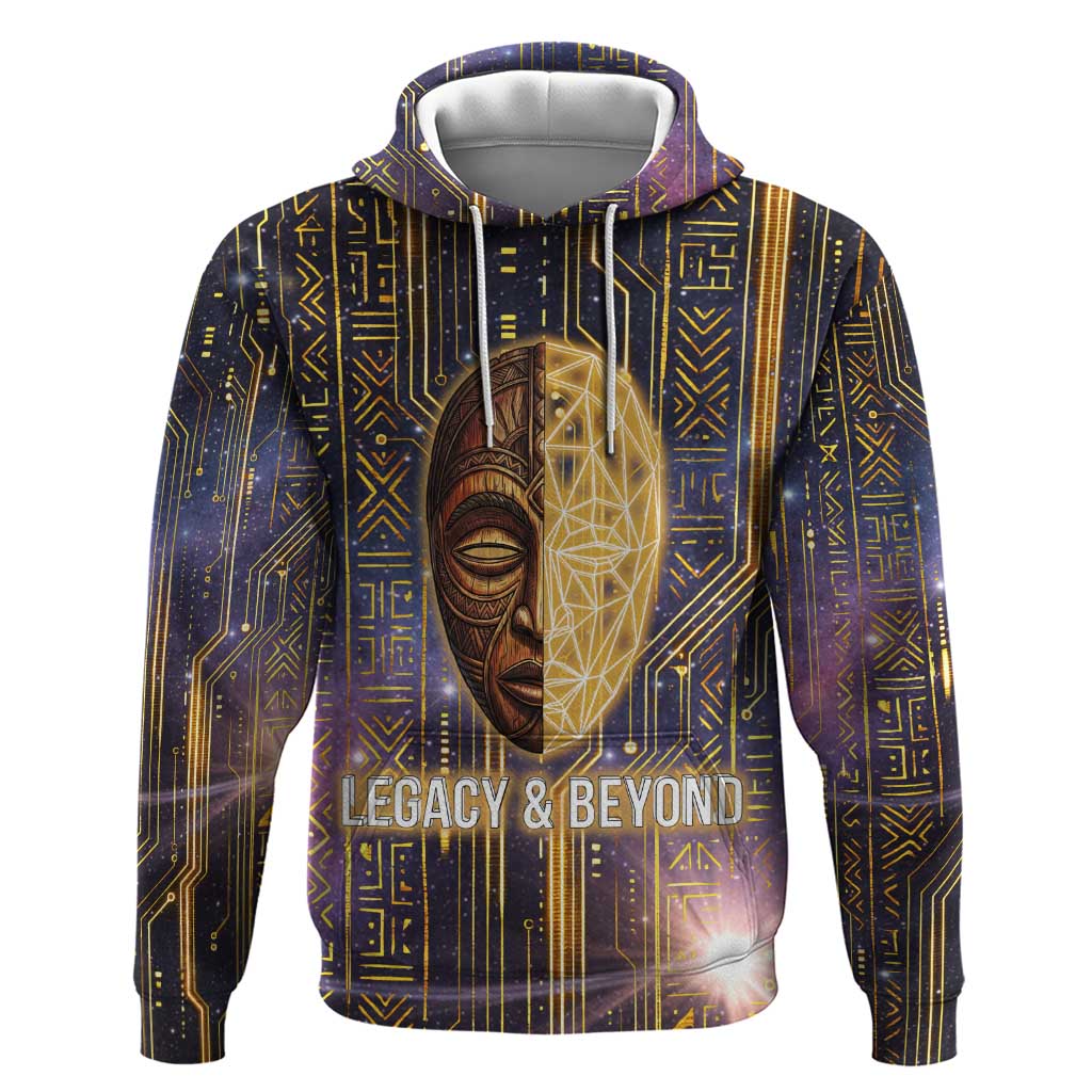 Afrofuturism Legacy Beyond Hoodie African Astronaut Galaxy Mask