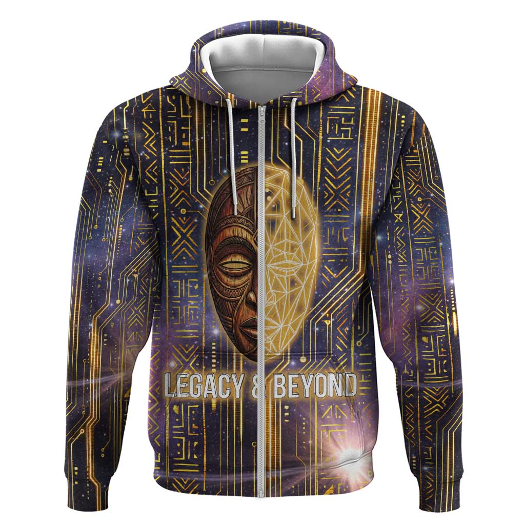 Afrofuturism Legacy Beyond Hoodie African Astronaut Galaxy Mask