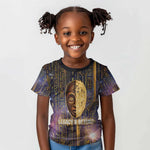Afrofuturism Legacy Beyond Kid T shirt African Astronaut Galaxy Mask