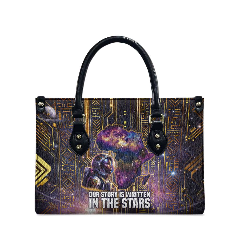 Afrofuturism Legacy Beyond Leather Bag African Astronaut Galaxy Mask