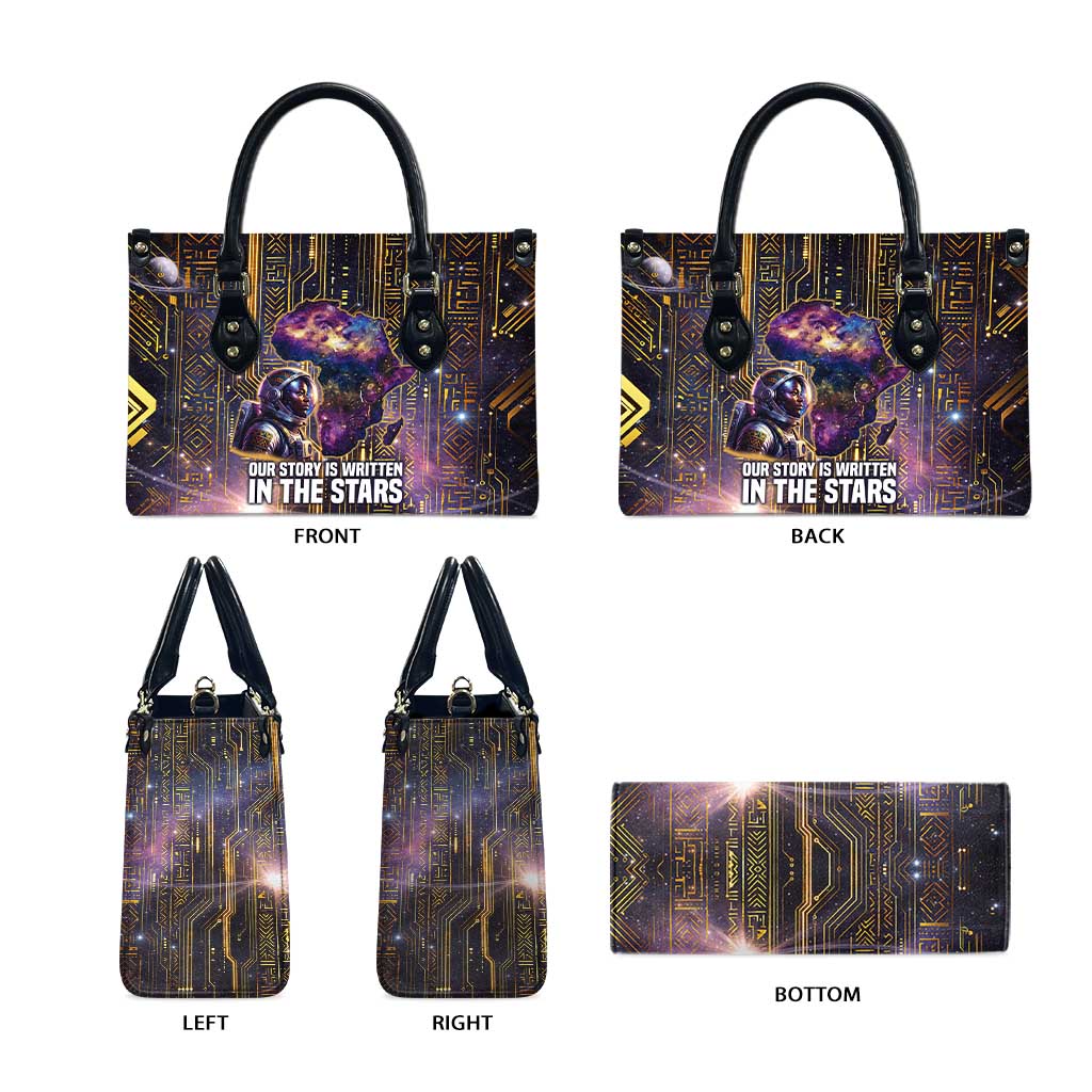 Afrofuturism Legacy Beyond Leather Bag African Astronaut Galaxy Mask