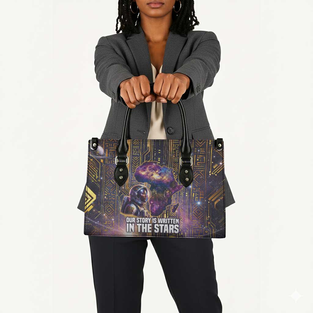 Afrofuturism Legacy Beyond Leather Bag African Astronaut Galaxy Mask