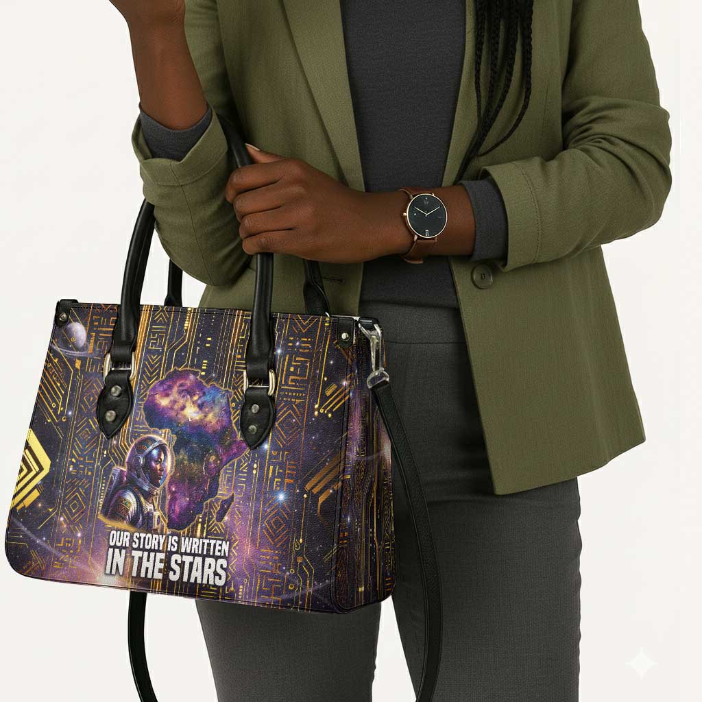 Afrofuturism Legacy Beyond Leather Bag African Astronaut Galaxy Mask