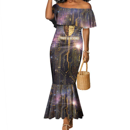 Afrofuturism Legacy Beyond Mermaid Dress African Astronaut Galaxy Mask