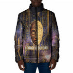 Afrofuturism Legacy Beyond Padded Jacket African Astronaut Galaxy Mask