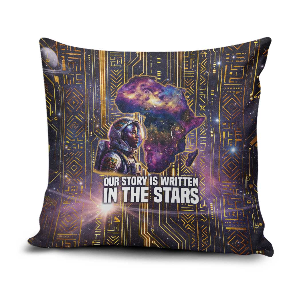 Afrofuturism Legacy Beyond Pillow Cover African Astronaut Galaxy Mask