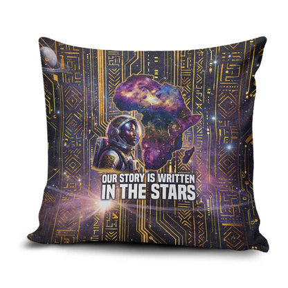 Afrofuturism Legacy Beyond Pillow Cover African Astronaut Galaxy Mask
