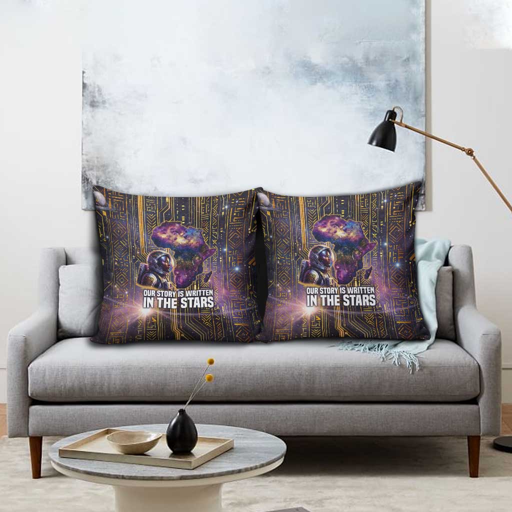 Afrofuturism Legacy Beyond Pillow Cover African Astronaut Galaxy Mask