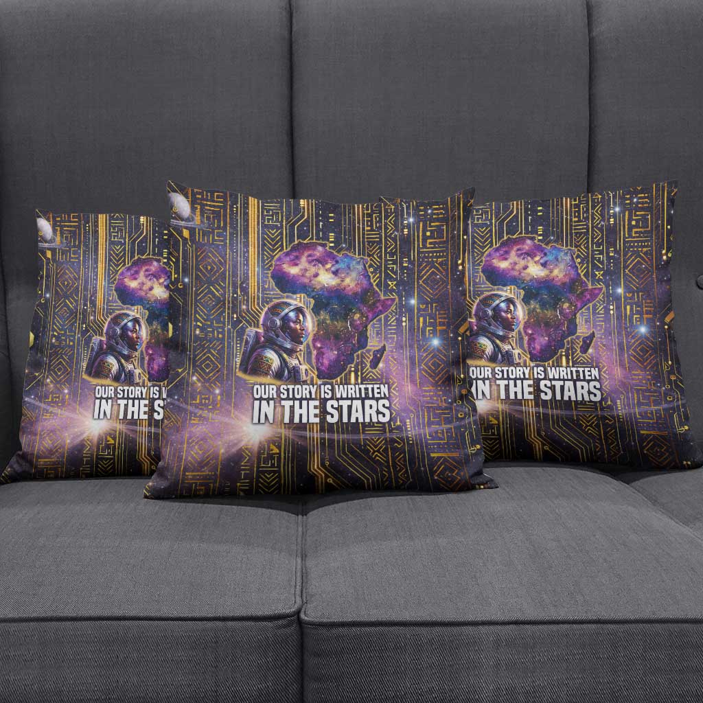 Afrofuturism Legacy Beyond Pillow Cover African Astronaut Galaxy Mask