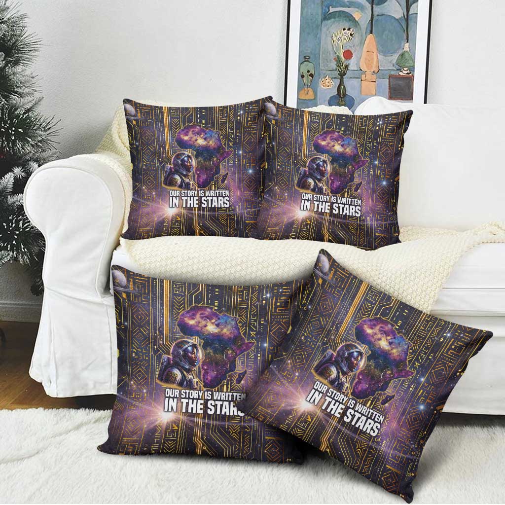 Afrofuturism Legacy Beyond Pillow Cover African Astronaut Galaxy Mask