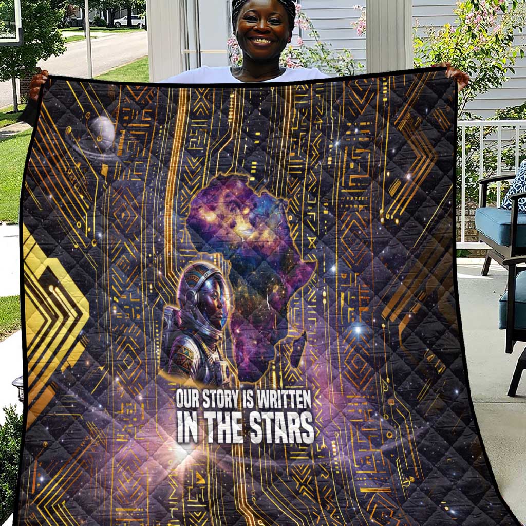 Afrofuturism Legacy Beyond Quilt African Astronaut Galaxy Mask