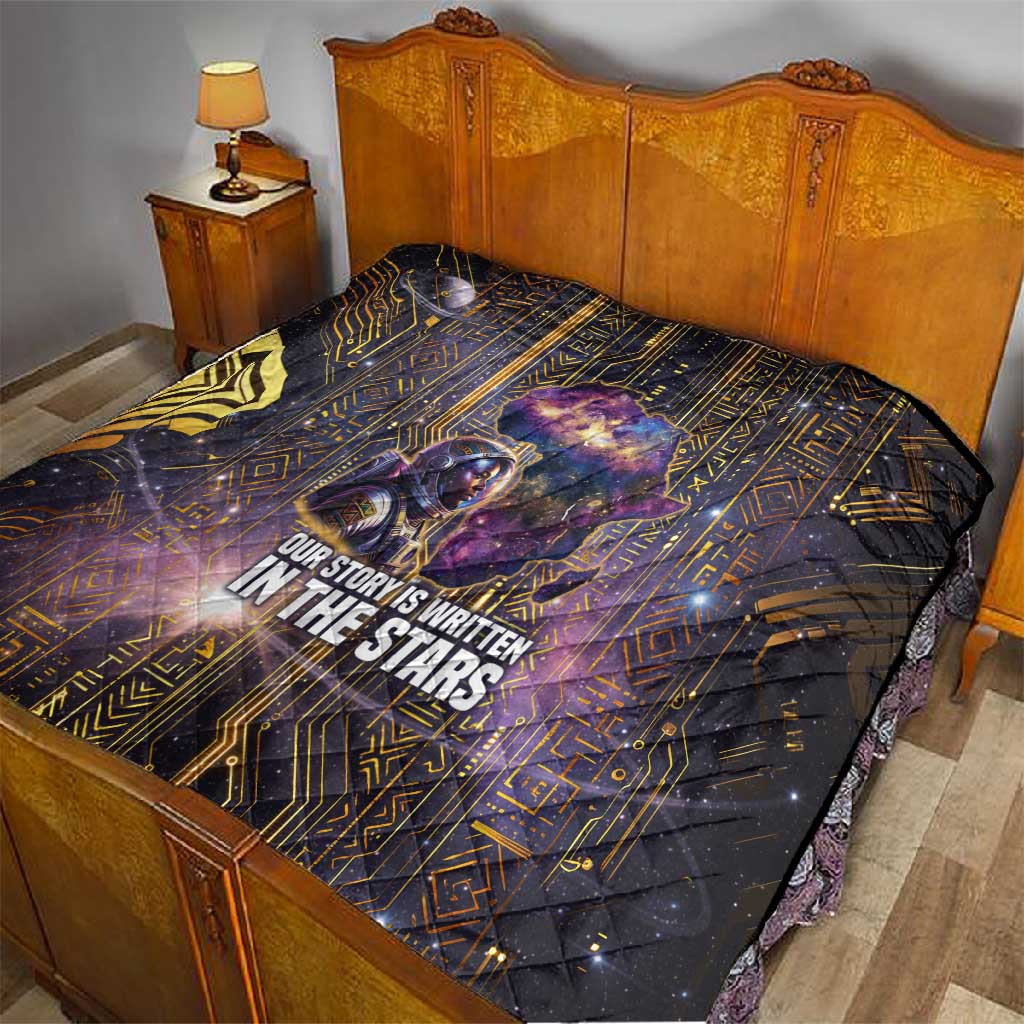 Afrofuturism Legacy Beyond Quilt African Astronaut Galaxy Mask