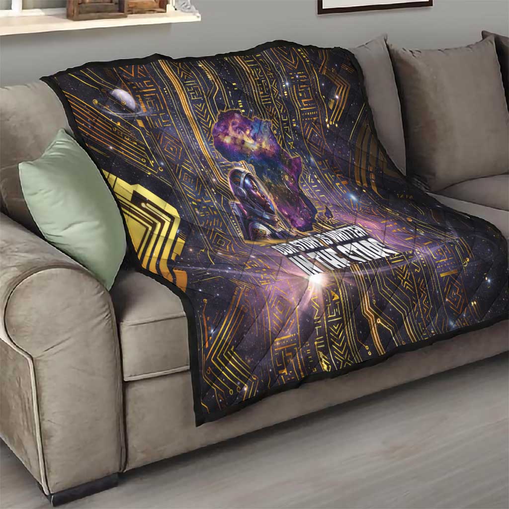 Afrofuturism Legacy Beyond Quilt African Astronaut Galaxy Mask