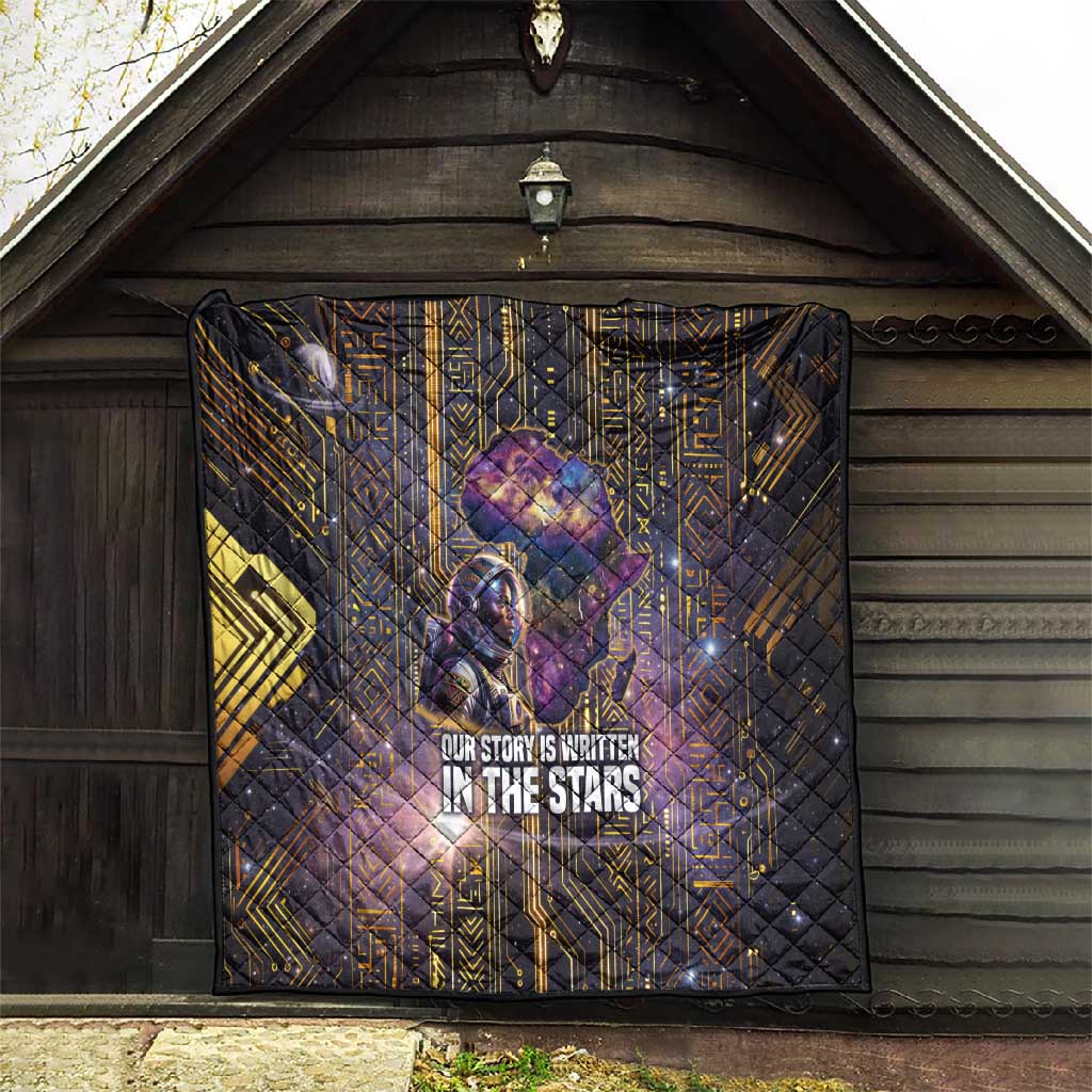 Afrofuturism Legacy Beyond Quilt African Astronaut Galaxy Mask