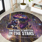 Afrofuturism Legacy Beyond Round Carpet African Astronaut Galaxy Mask
