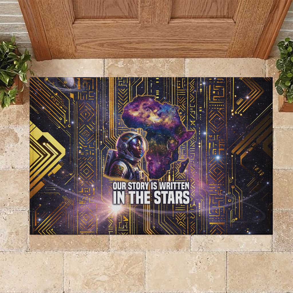 Afrofuturism Legacy Beyond Rubber Doormat African Astronaut Galaxy Mask