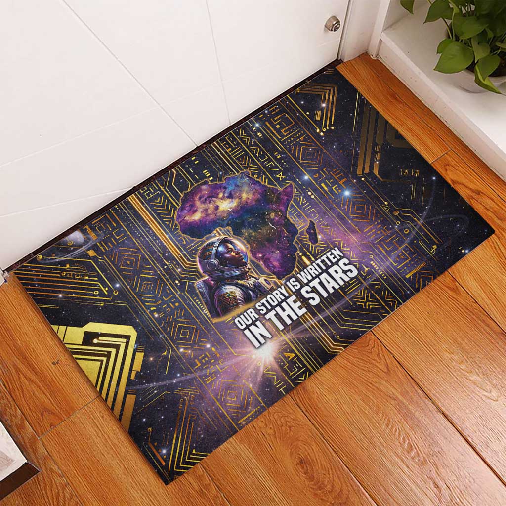 Afrofuturism Legacy Beyond Rubber Doormat African Astronaut Galaxy Mask