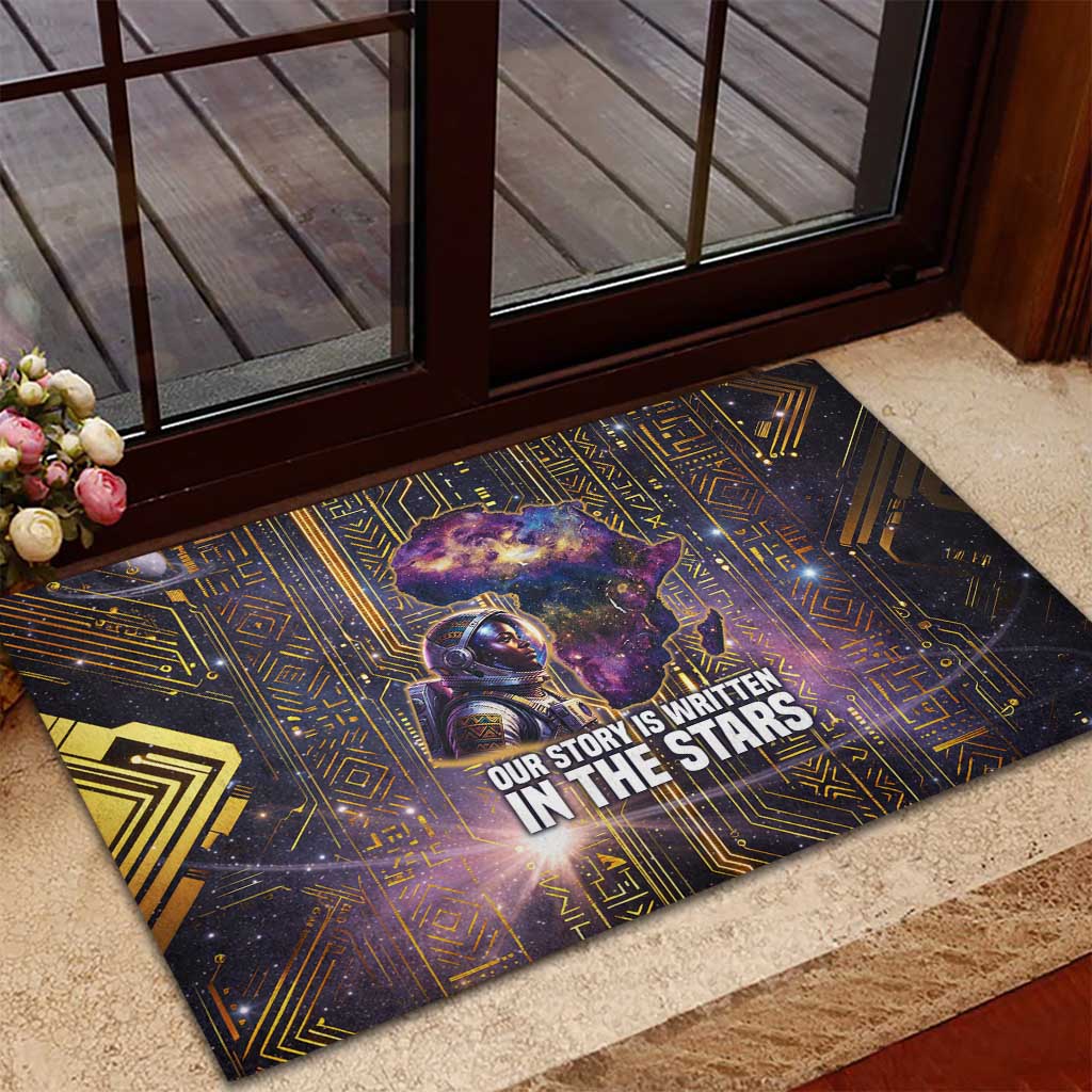 Afrofuturism Legacy Beyond Rubber Doormat African Astronaut Galaxy Mask