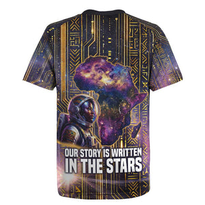 Afrofuturism Legacy Beyond Rugby Jersey African Astronaut Galaxy Mask