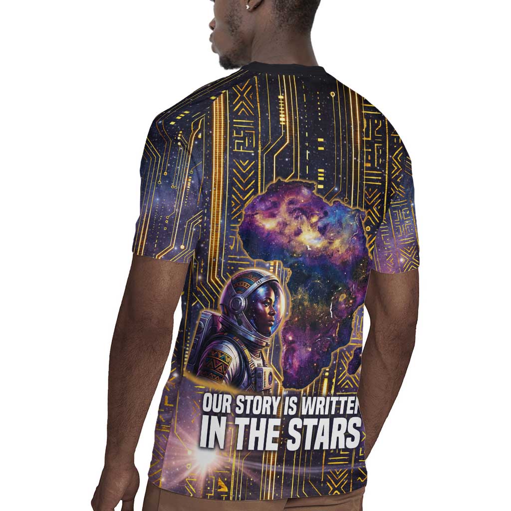 Afrofuturism Legacy Beyond Rugby Jersey African Astronaut Galaxy Mask