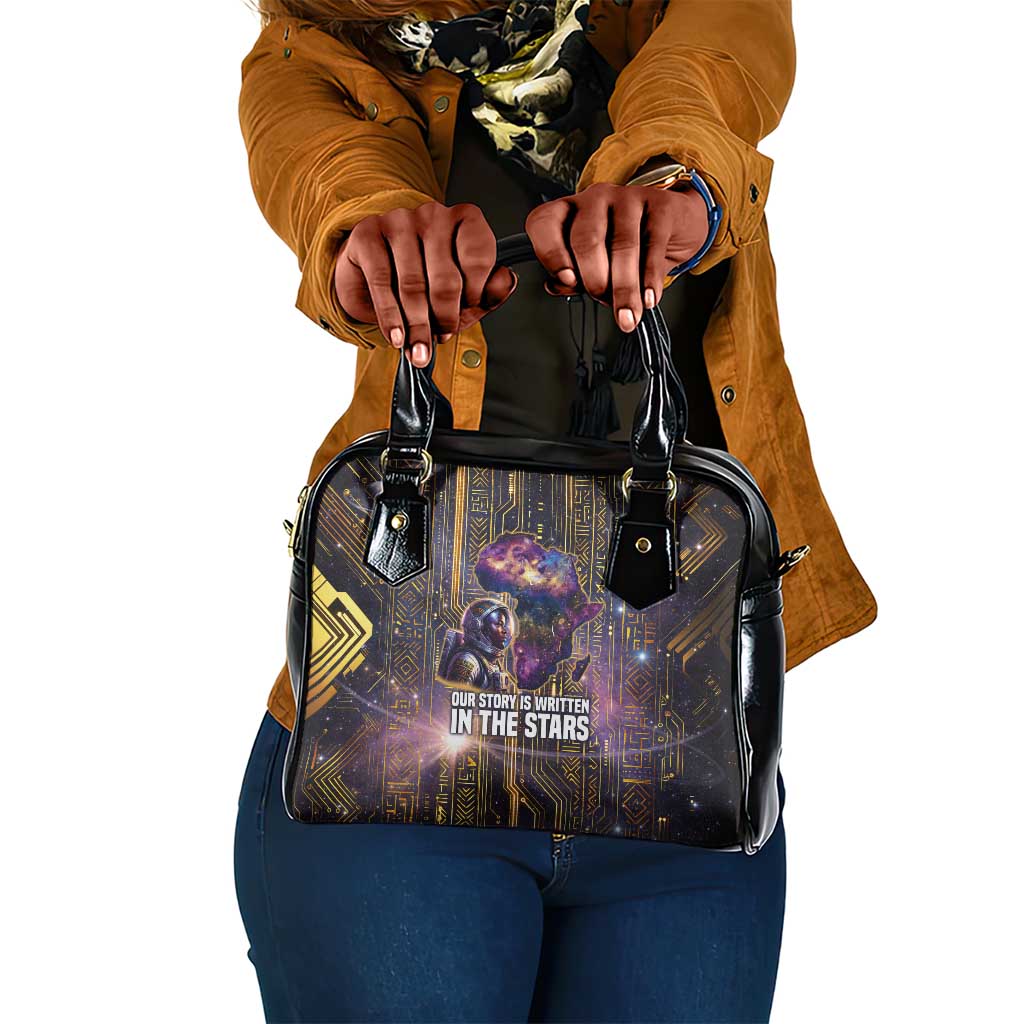 Afrofuturism Legacy Beyond Shoulder Handbag African Astronaut Galaxy Mask