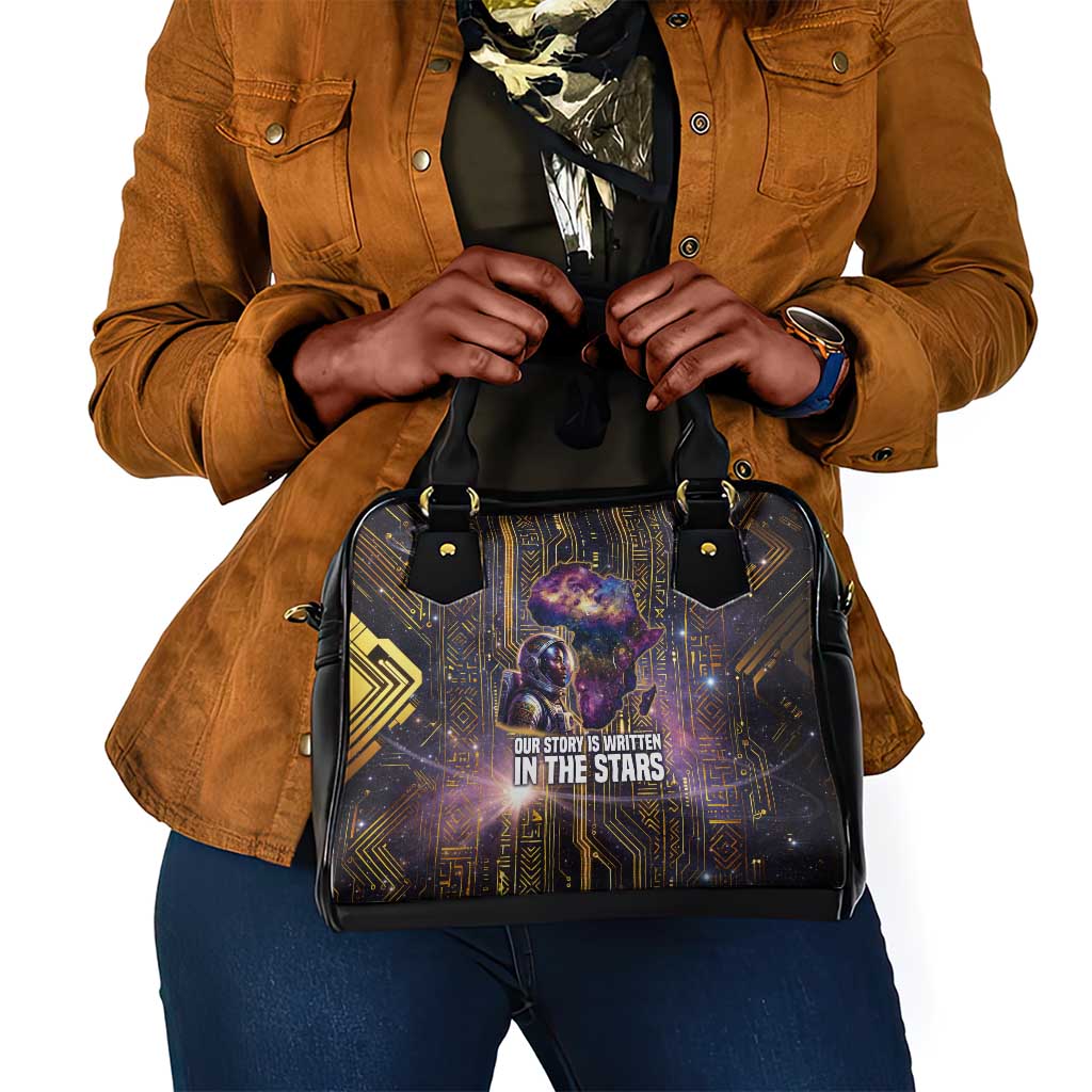 Afrofuturism Legacy Beyond Shoulder Handbag African Astronaut Galaxy Mask