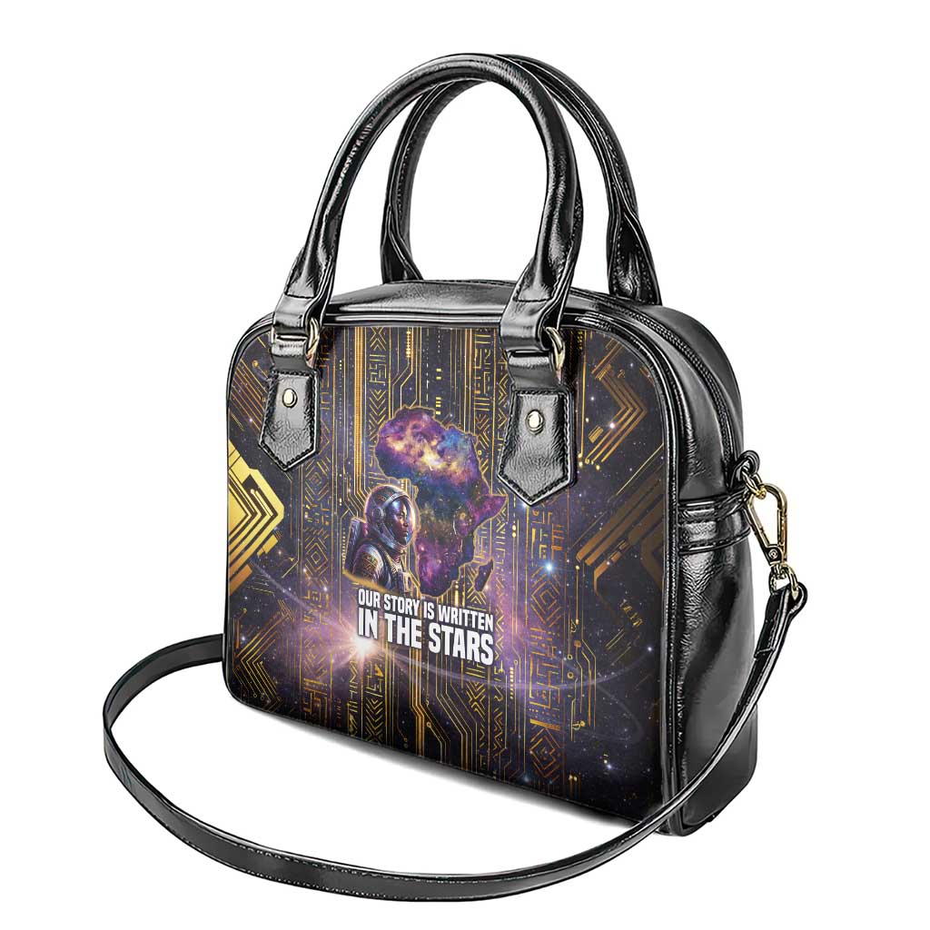 Afrofuturism Legacy Beyond Shoulder Handbag African Astronaut Galaxy Mask