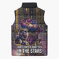 Afrofuturism Legacy Beyond Sleeveless Puffer Jacket African Astronaut Galaxy Mask