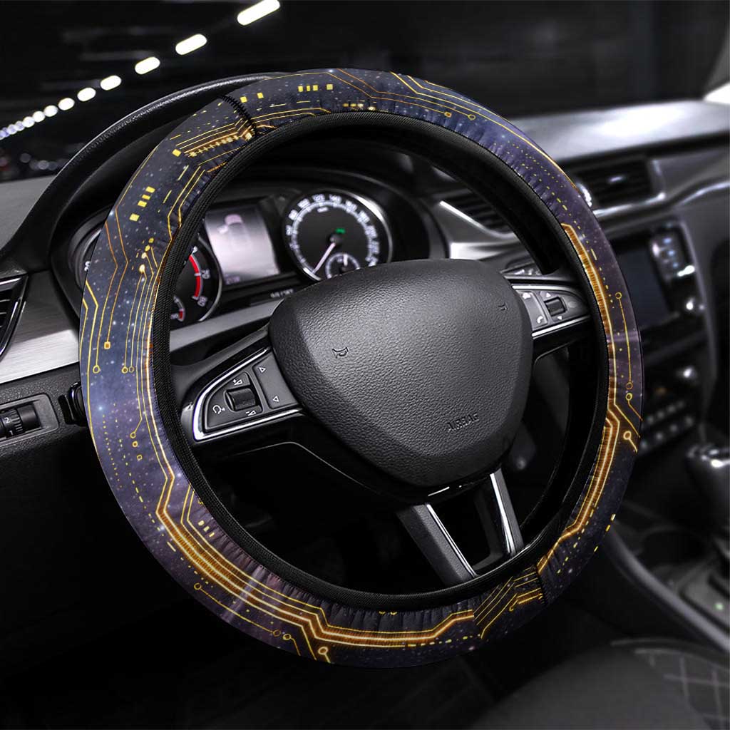 Afrofuturism Legacy Beyond Steering Wheel Cover African Astronaut Galaxy Mask