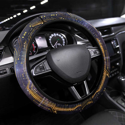 Afrofuturism Legacy Beyond Steering Wheel Cover African Astronaut Galaxy Mask