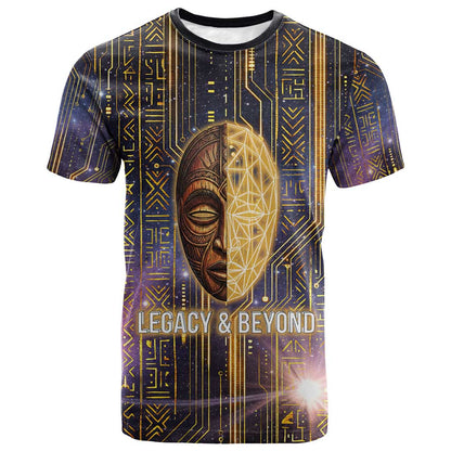 Afrofuturism Legacy Beyond T shirt African Astronaut Galaxy Mask