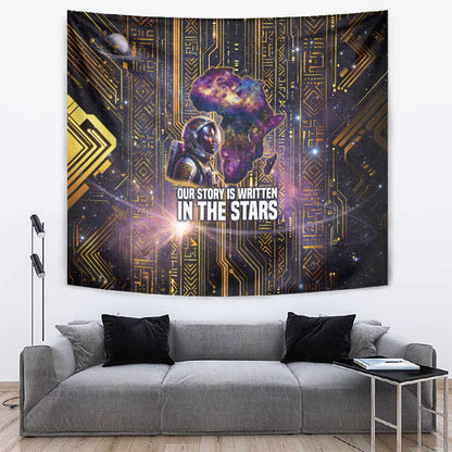 Afrofuturism Legacy Beyond Tapestry African Astronaut Galaxy Mask
