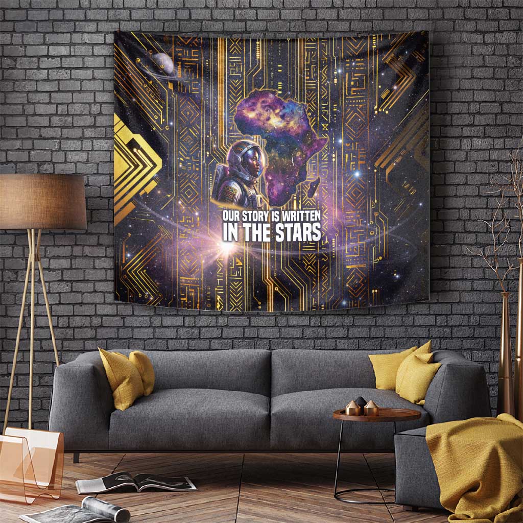 Afrofuturism Legacy Beyond Tapestry African Astronaut Galaxy Mask