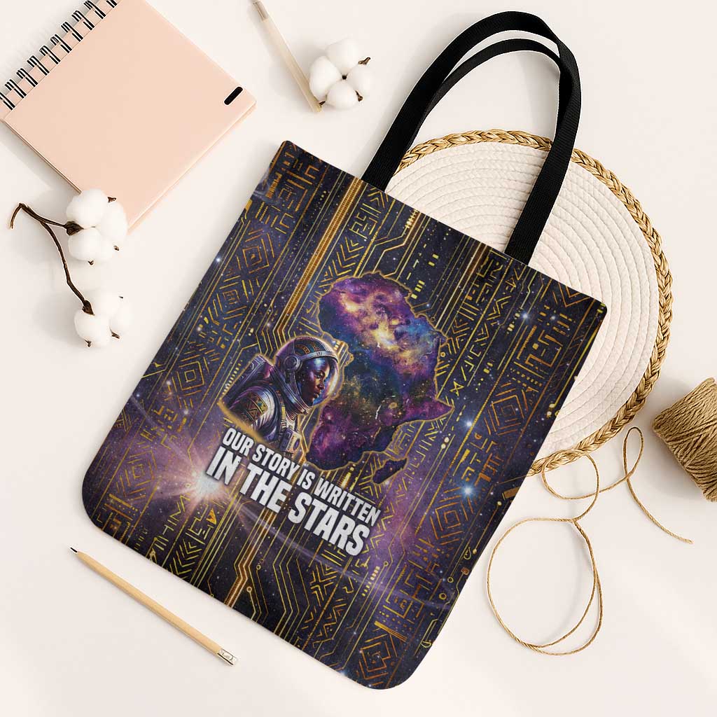 Afrofuturism Legacy Beyond Tote Bag African Astronaut Galaxy Mask