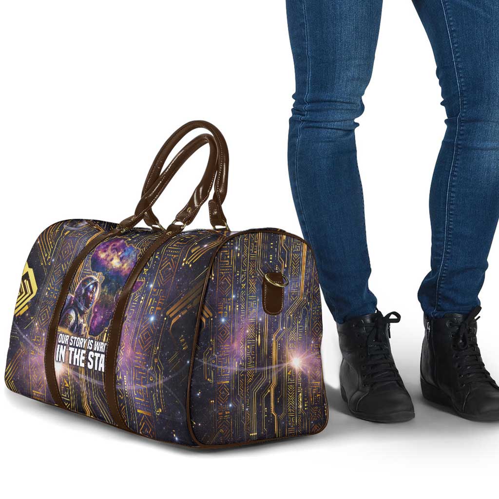 Afrofuturism Legacy Beyond Travel Bag African Astronaut Galaxy Mask