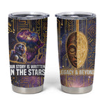 Afrofuturism Legacy Beyond Tumbler Cup African Astronaut Galaxy Mask
