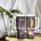 Afrofuturism Legacy Beyond Tumbler With Handle African Astronaut Galaxy Mask