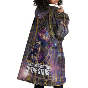 Afrofuturism Legacy Beyond Wearable Blanket Hoodie African Astronaut Galaxy Mask
