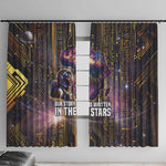 Afrofuturism Legacy Beyond Window Curtain African Astronaut Galaxy Mask