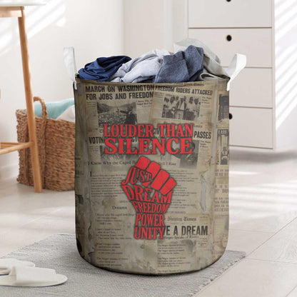 Louder Than Silence African Laundry Basket Civil Rights News Megaphone