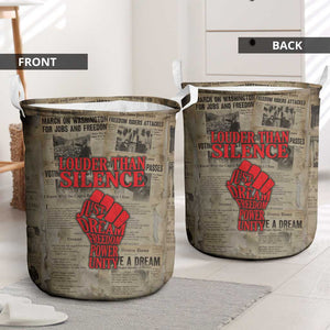 Louder Than Silence African Laundry Basket Civil Rights News Megaphone