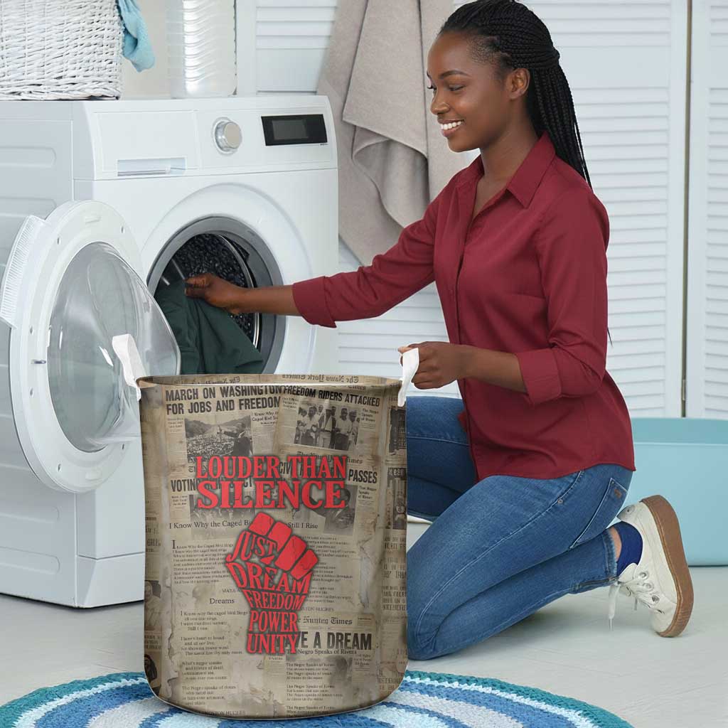 Louder Than Silence African Laundry Basket Civil Rights News Megaphone