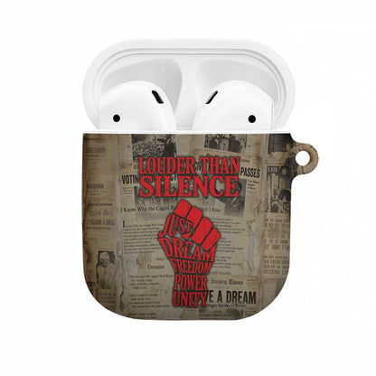 Louder Than Silence African AirPods Case Civil Rights News Megaphone
