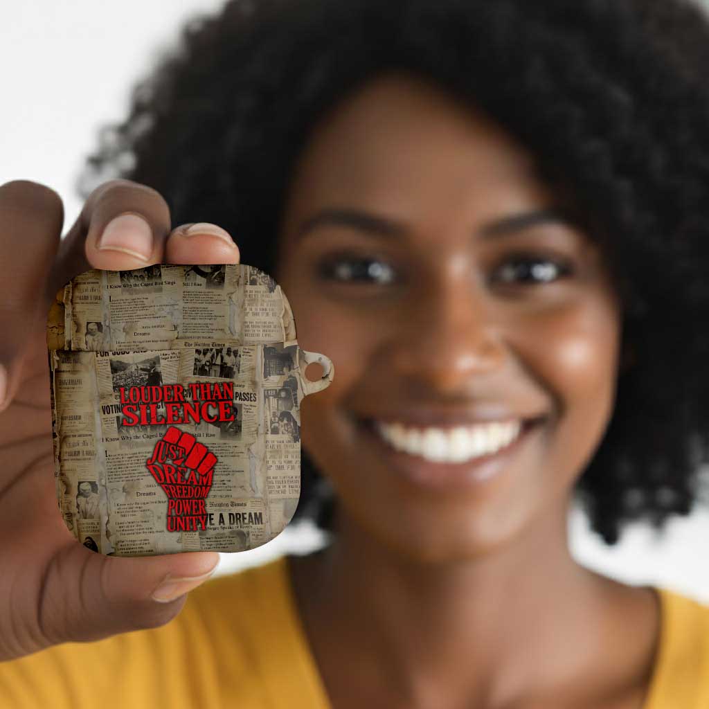 Louder Than Silence African AirPods Case Civil Rights News Megaphone