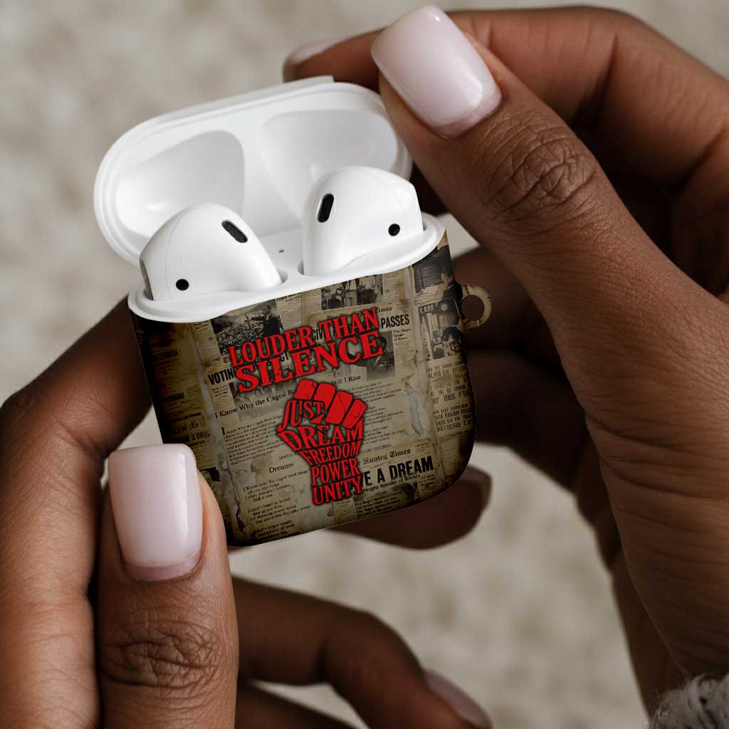 Louder Than Silence African AirPods Case Civil Rights News Megaphone