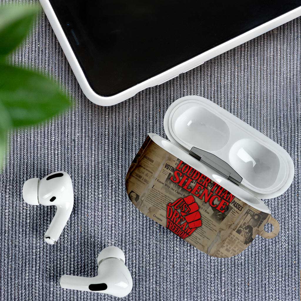 Louder Than Silence African AirPods Case Civil Rights News Megaphone