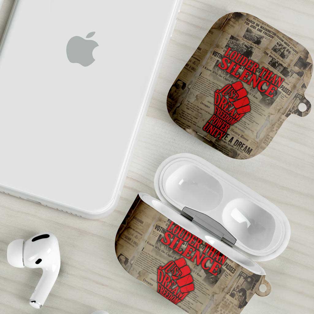 Louder Than Silence African AirPods Case Civil Rights News Megaphone