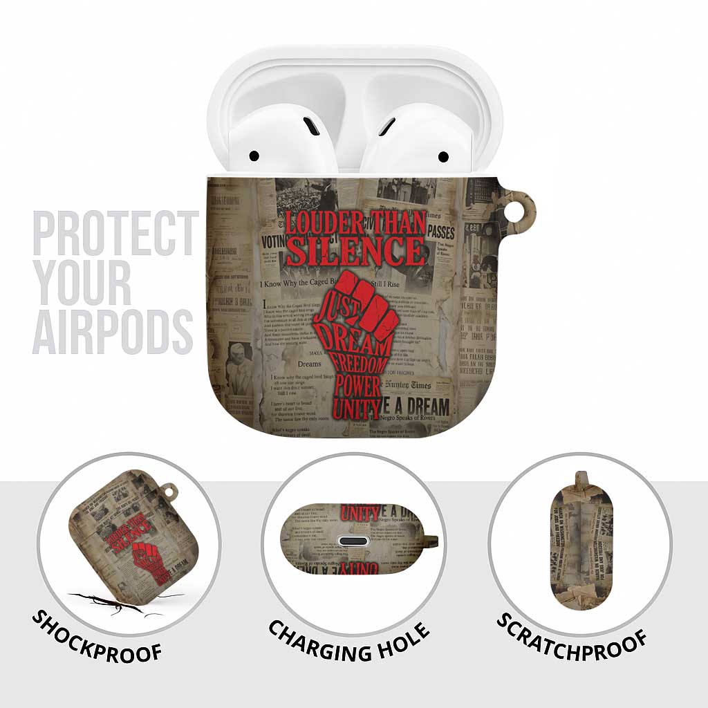 Louder Than Silence African AirPods Case Civil Rights News Megaphone